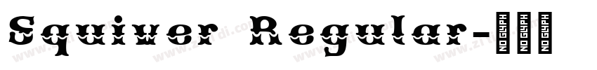 Squiver Regular字体转换
